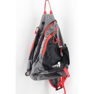 SEEU Backpack Sling Shoulder‎ Bag Path Finder 15 Gray Red Black Hiking Backpack